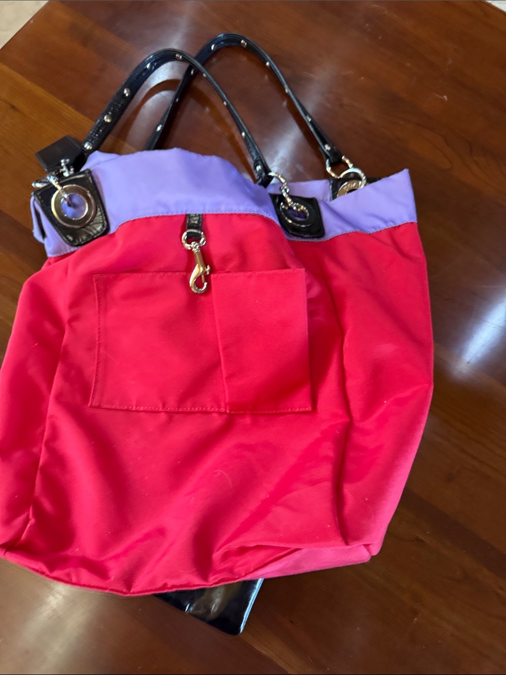 Coach Poppy Pop Art Glam Tote + Chain Pouch Set 13056 COACH 09 Rare 2007 - Picture 14 of 15